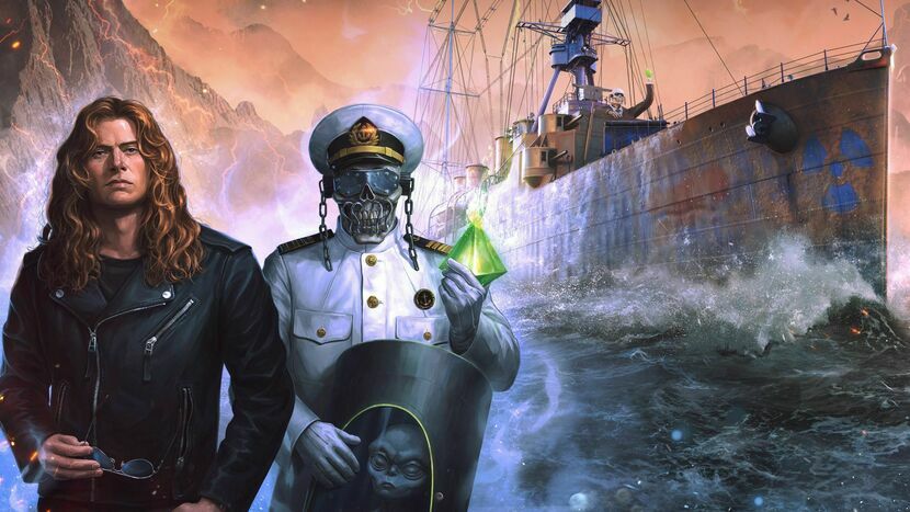 Dave Mustaine i Vic Rattlehead w World of Warships: Legends