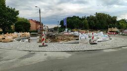 Rondo powstaje tuż przy wjeździe do Karuzeli 