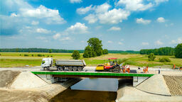 Nowy most w Perkowicach na rzece Zielawa