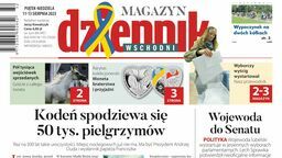 Strona pierwsza "Dziennika Wschodniego" z dnia 11 sierpnia 2023 r.