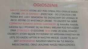 Teoretycznie taki komunikat z daleka "czuć" oszustwem. Ale nie można też wykluczyć, że ktoś dałby się nabrać, dlatego sprawę bada policja