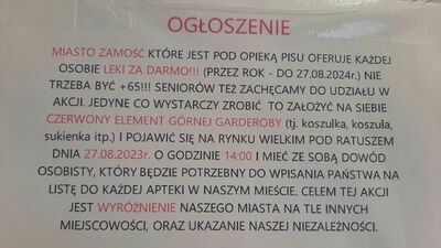 Teoretycznie taki komunikat z daleka "czuć" oszustwem. Ale nie można też wykluczyć, że ktoś dałby się nabrać, dlatego sprawę bada policja 