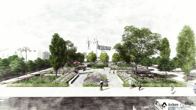 Po zakończeniu trwającego obecnie drugiego etapu rewitalizacji teren, na którym stał stary pwilon handlowy będzie nie tylko estetycznie zagospodarowany, ale też pełen roślin