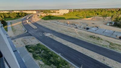 Ulica Armii Krajowej w budowie 