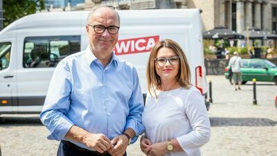 Sylwia Buźniak i Włodzimierz Czarzasty 