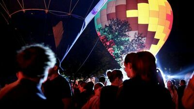 Nałęczów: Niesamowite widoki na niebie. Trwają zawody balonowe