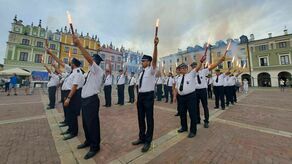 Godzina "W" na Rynku Wielkim w Zamościu (zdjęcia)