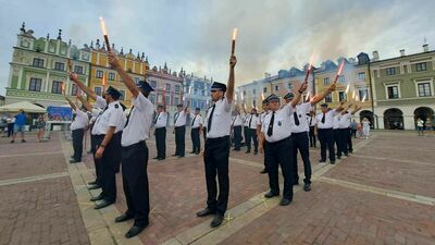 Godzina "W" na Rynku Wielkim w Zamościu (zdjęcia)