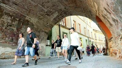 Spacer  przeszedł ulicami Starego MIasta 