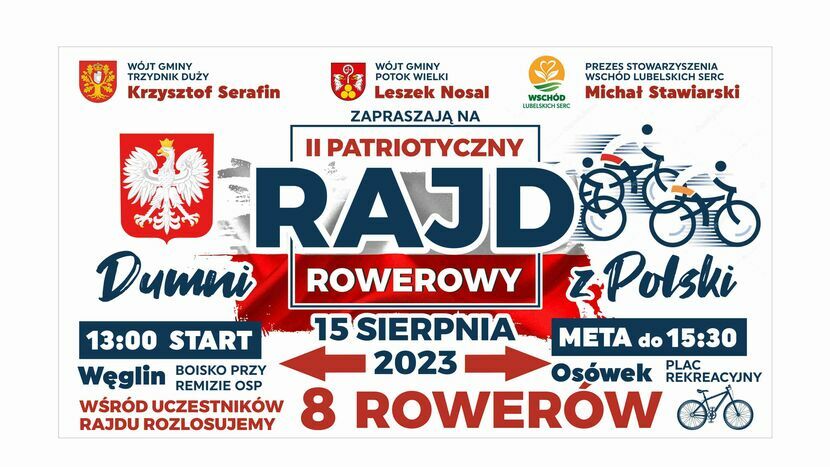Już 15 sierpnia odbędzie się II rajd patriotyczny "Dumni z Polski"
