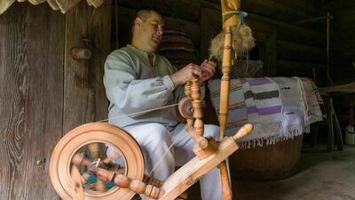 Niedziela z lnem w Skansenie