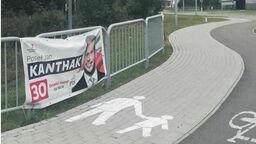 Banery wyborcze na barierkach. Zagrażają bezpieczeństwu? 