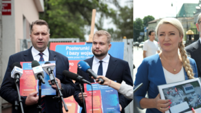 Na zdjęciu z lewej: Przemysław Czarnek i Michał Moskal. Z prawej Marta Wcisło