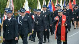 Pielgrzymi w mundurach. Strażacy w Sanktuarium Maryjnym w Krasnobrodzie