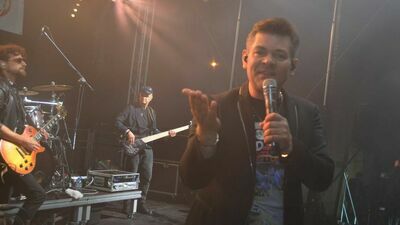 Koncert Zenka Martyniuka na dożynkach powiatu w Drelowie 