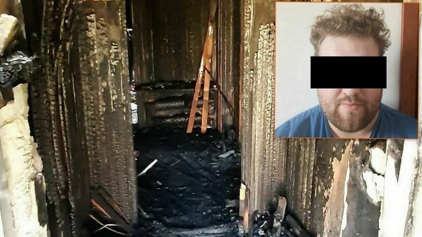 Podczas ostatniej awantury 22-latek podpalił dom