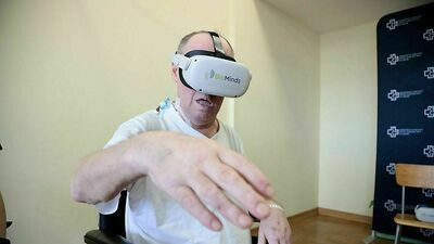 Pacjenci SPSK 4 w Lublinie rehabilitują się z pomocą wirtualnej rzeczywistości