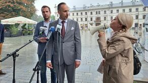 Konferencję Janusza Kowalskiego i Jana Kanthaka zakłóciła posłanka Marta Wcisło
