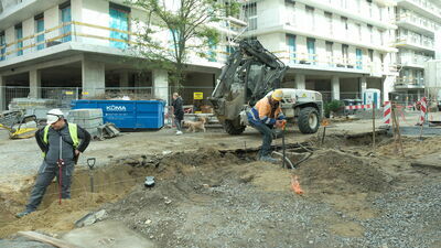 Prace przy ul. Jasnej.