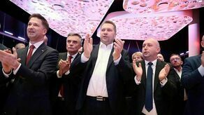 Radość w sztabie PiS w Lublinie