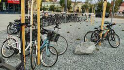 Rowery przy CH Karuzela