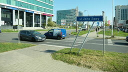 Zmiany na skrzyżowaniu ulic Zana i Jana Sawy będą związane z dojazdem do biurowca przy ul. Zana 32