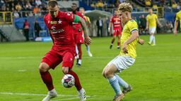 Filip Luberecki tym razem mecz z Niemcami przesiedział na ławce