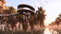 Ścieżka w koronach roztoczańskich drzew. Tak może wyglądać