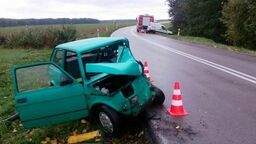 Wpadła w poślizg i uderzyła w malucha. Policja apeluje o rozwagę za kierownicą