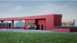 Kto zbuduje dworzec w Hrubieszowie z figurą jelenia? 