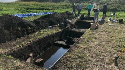 Średniowieczna fosa w grodach Czerwieńskich