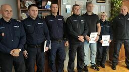 Wyróżnieni policjanci usłyszeli od swojego szefa mnóstwo pochwał