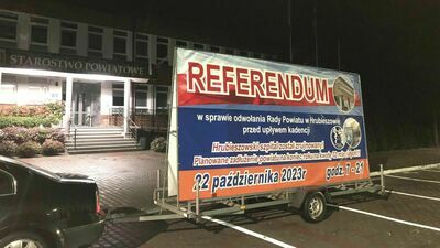 Większość biorących udział w plebiscycie była za odwołaniem Rady Powiatu Hrubieszowskiego, ale frekwencja w referendum była zdecydowanie zbyt niska, by uznać je za ważne