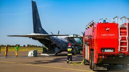 Awaryjne lądowanie na lubelskim lotnisku. Spokojnie, to tylko ćwiczenia
