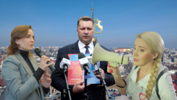 Od lewej: Joanna Mucha, Przemysław Czarnek, Marta Wcisło
