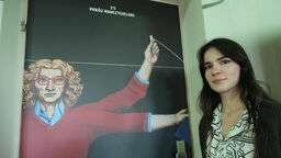 Szkolny korytarz jak galeria sztuki. Studenci ozdobili wnętrza lubelskiej podstawówki