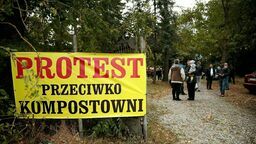 Olchowiec nie chce kompostowni. "Będziecie musieli zrzucać te odpady z samolotów, bo tędy nie przejedziecie”