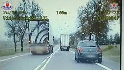 TIR-em na podwójnej ciągłej