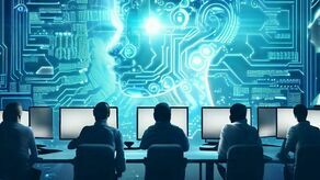 Ilustracja do artykułu o sztucznej inteligencji została wykonana przez internetowe narzędzie generujące grafikę dzięki algorytmom uczenia maszynowego