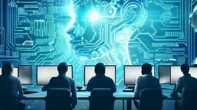 Ilustracja do artykułu o sztucznej inteligencji została wykonana przez internetowe narzędzie generujące grafikę dzięki algorytmom uczenia maszynowego