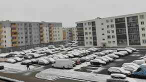 W piątkowy poranek taki widok za oknami przywitał mieszkańców Białej Podlaskiej