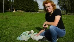 Kamil Piwowarczyk z Dudusiem