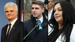 Wicestarosta puławski Leszek Gorgol, radny Mariusz Wicik i przewodnicząca rady miasta, Bożena Krygier. Samorządowcy PiS przygotowują się już do przyszłorocznych wyborów