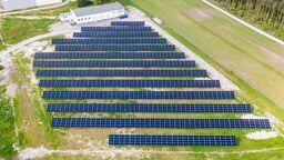 Farma fotowoltaiczna zajmuje powierzchnię 1,3 hektara