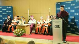 Członek Zakonu Rycerzy Kolumba z tytułem doktorem honoris causa KUL