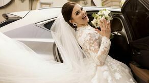 W tej pięknej sukni pani Justyna wyglądała i czuła się jak księżniczka