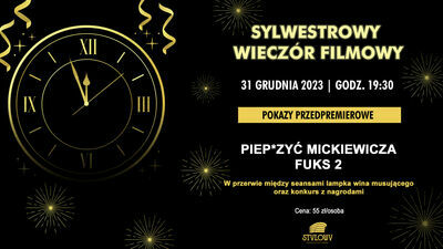 Gdzie spędzić Sylwestra? Kino zaprasza na seans z szampanem