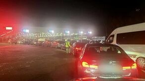 Kolejki do przejścia w Terespolu