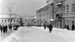 Ulica Lubartowska zimą w 1940 r.