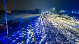 Do wypadku doszło w niedzielę, po intensywnych opadach śniegu